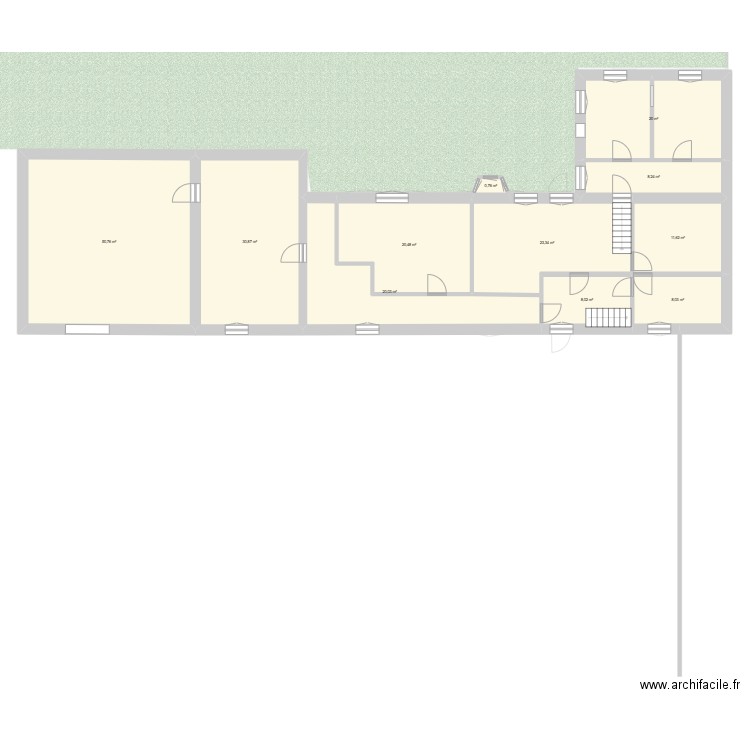 plan Le Roeulx . Plan de 24 pièces et 396 m2