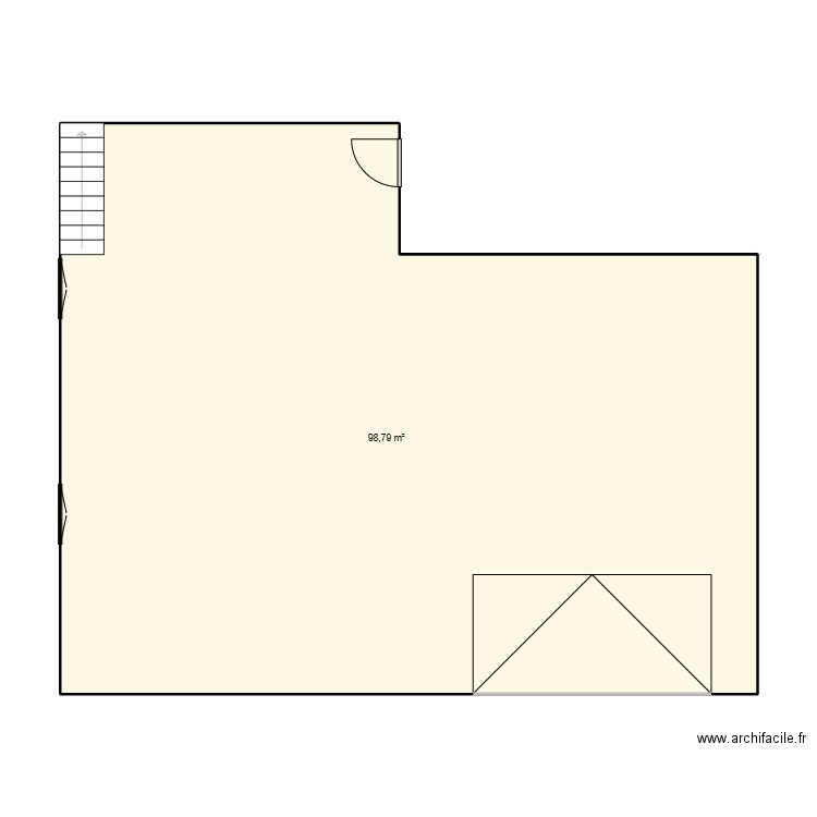 DEPOT JOHAN. Plan de 1 pièce et 99 m2