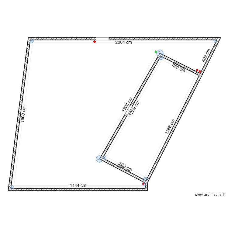 148 charenton. Plan de 2 pièces et 267 m2