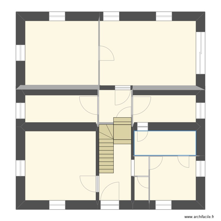 Sous-sol Montrond2. Plan de 11 pièces et 105 m2