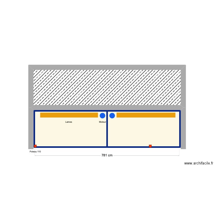 Bounce roof top. Plan de 3 pièces et 30 m2