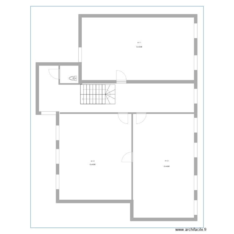 Saint-Joseph bâtiment A + 1. Plan de 0 pièce et 0 m2