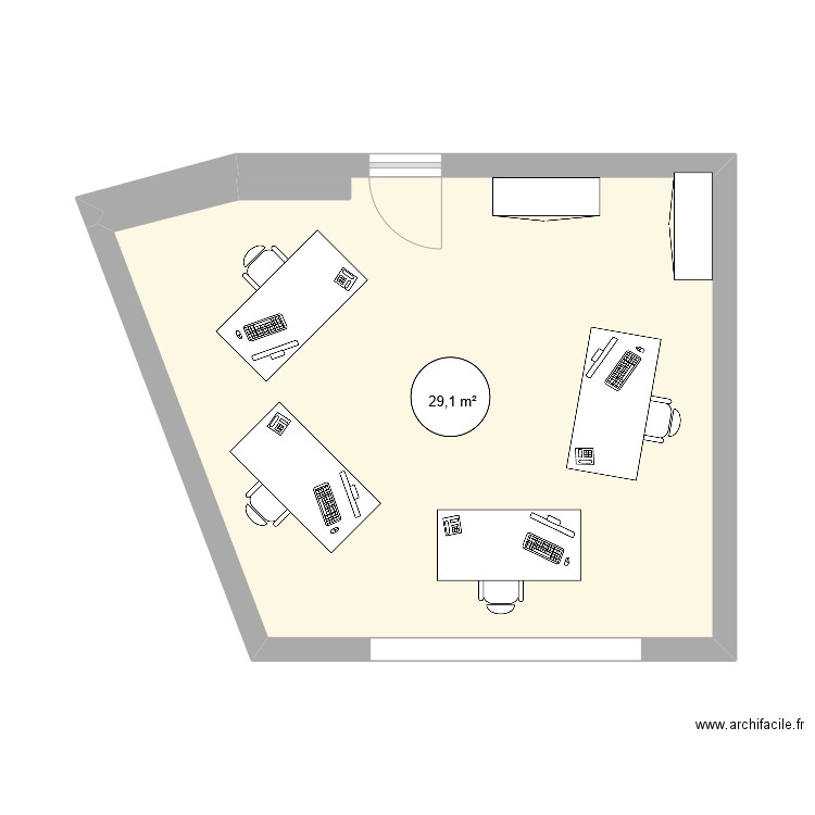 Test 3. Plan de 1 pièce et 29 m2