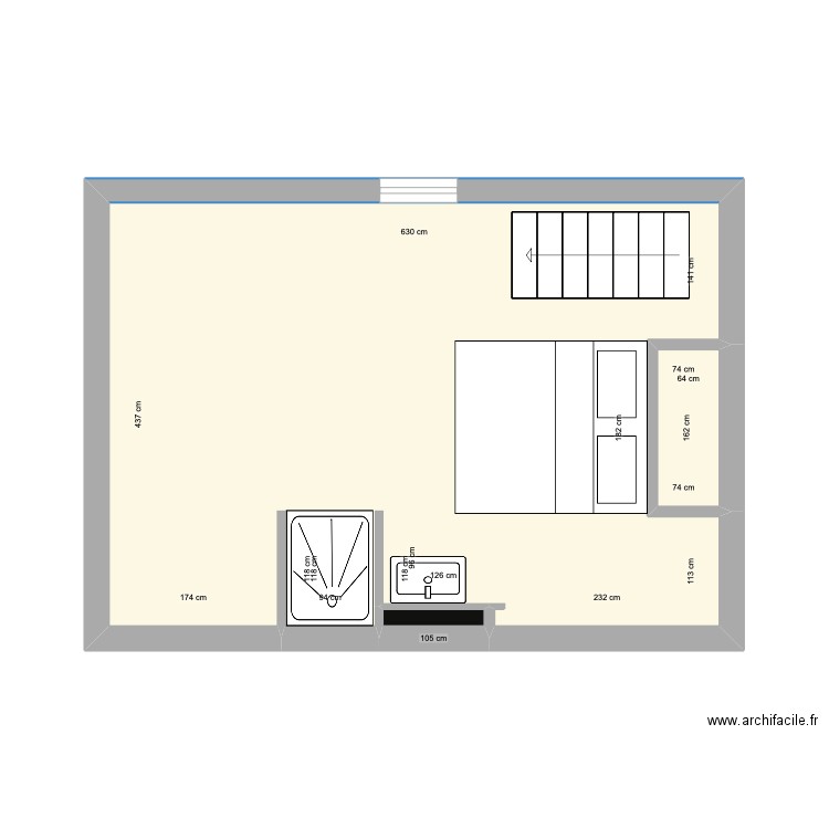 86 BONLEZ Justine V2. Plan de 3 pièces et 27 m2