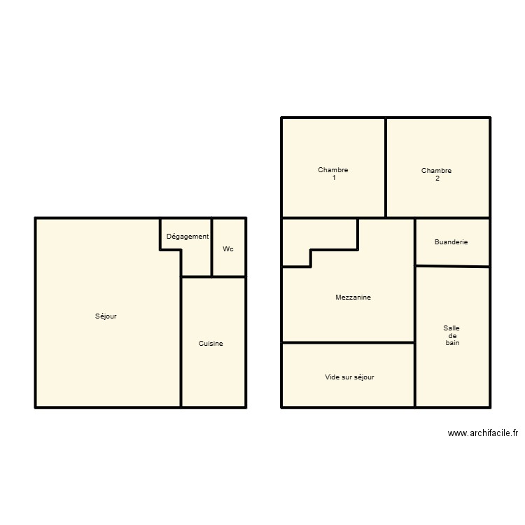 DOUARNENEZ LEBIHAN. Plan de 11 pièces et 79 m2