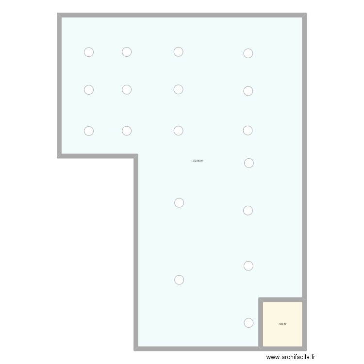 Projet_luminaire2. Plan de 2 pièces et 281 m2