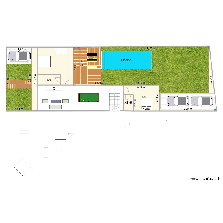 JACOB VILLA  L 1 ETAGE NEW. Plan de 6 pièces et 284 m2