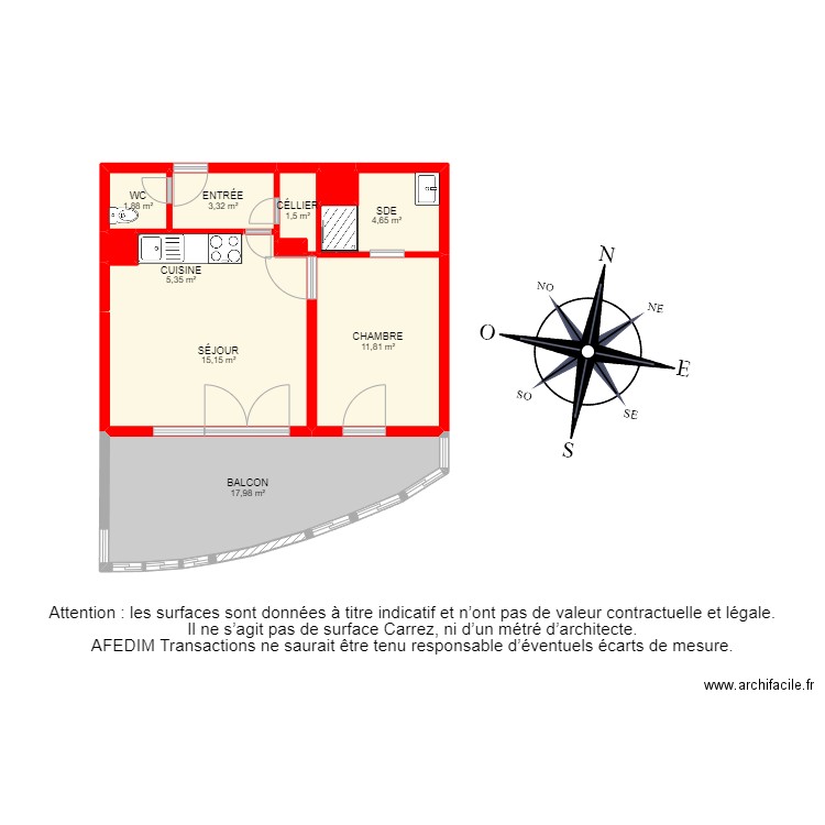 BI24039. Plan de 12 pièces et 73 m2