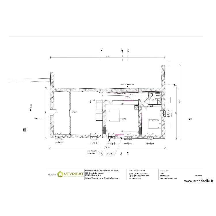 Plan BLANCHIN Etage . Plan de 0 pièce et 0 m2