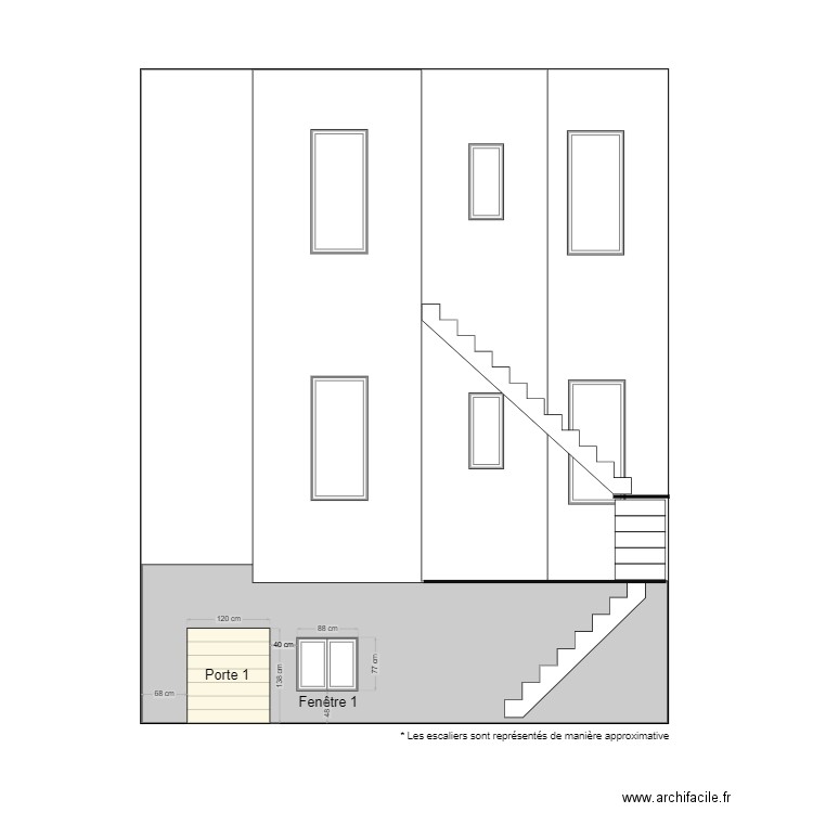 Face arrière avant. Plan de 0 pièce et 0 m2