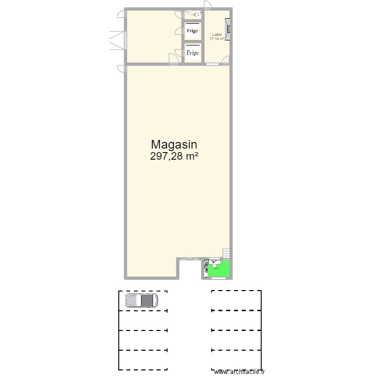 Hei Market. Plan de 6 pièces et 331 m2