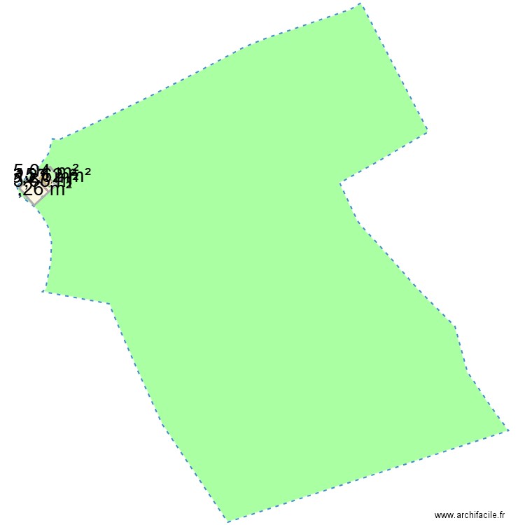 Saint-Cirgue. Plan de 5 pièces et 100 m2