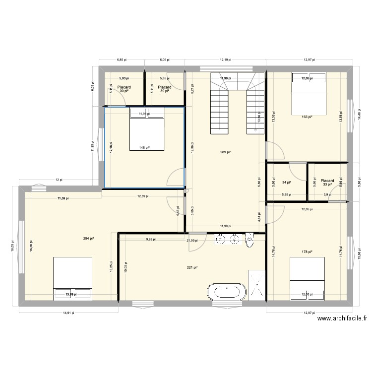 plan 2 maison st Cathy. Plan de 10 pièces et 132 m2