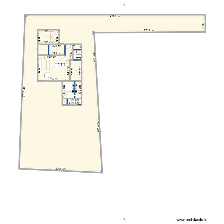 Maison. Plan de 11 pièces et 926 m2