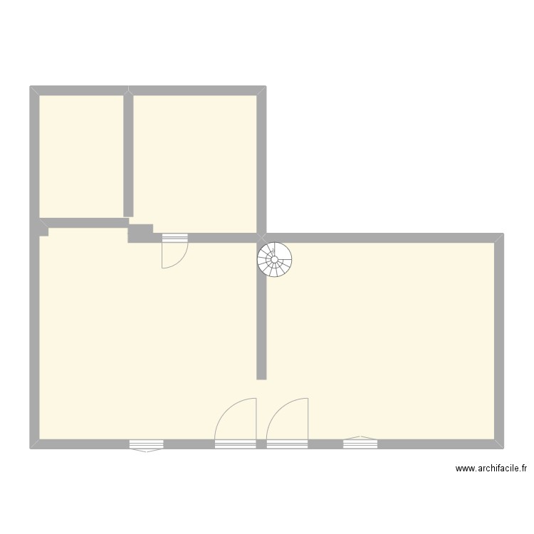 31704 sans cotes. Plan de 1 pièce et 99 m2