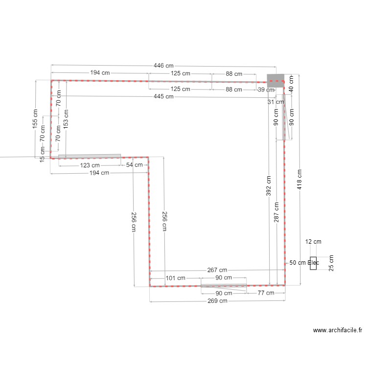 Cuisine. Plan de 0 pièce et 0 m2