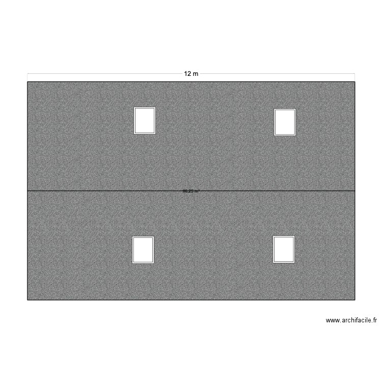 maison Crépy. Plan de 1 pièce et 86 m2