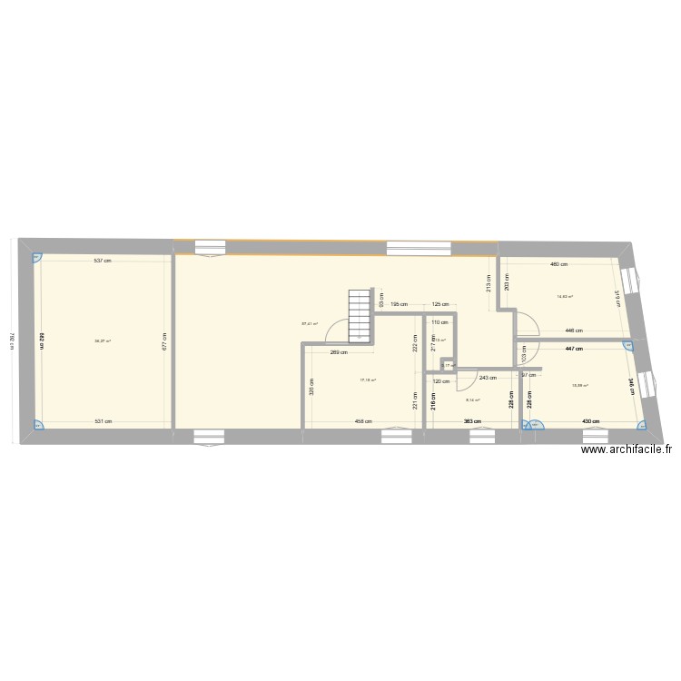 boibieux etage 1. Plan de 8 pièces et 151 m2