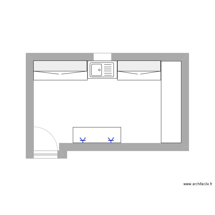 Cuisine . Plan de 0 pièce et 0 m2