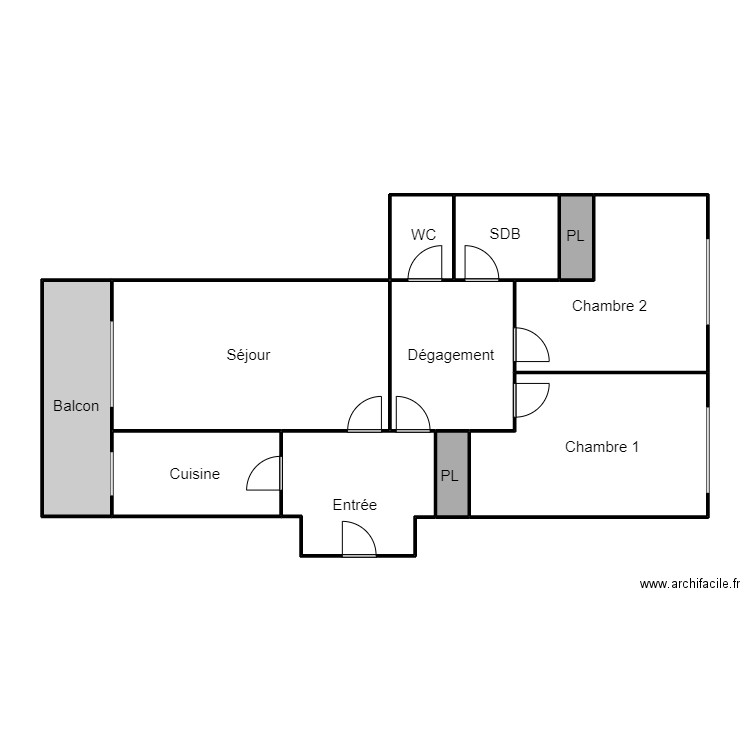 Plan BASSET. Plan de 11 pièces et 104 m2