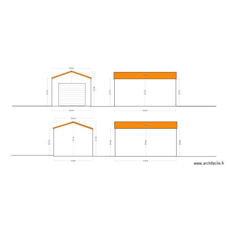 GARAGE. Plan de 0 pièce et 0 m2