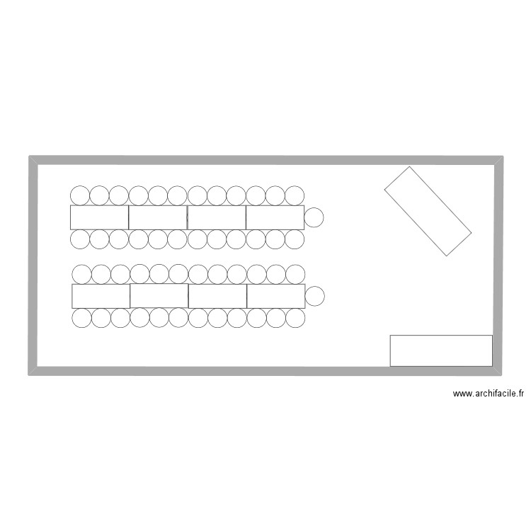 vort. Plan de 1 pièce et 89 m2