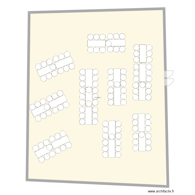 Repas 16012025. Plan de 1 pièce et 315 m2