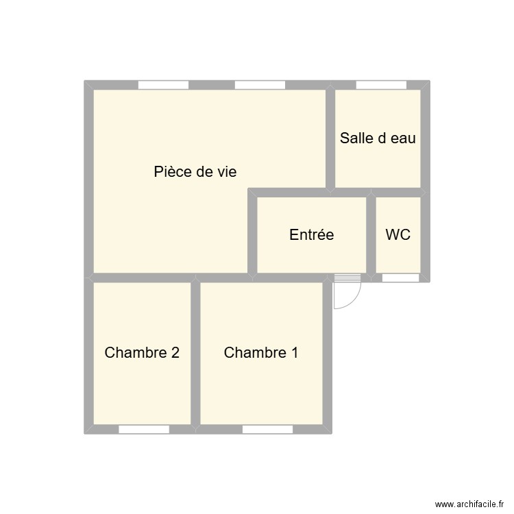 2412 PLANQUE. Plan de 6 pièces et 12 m2