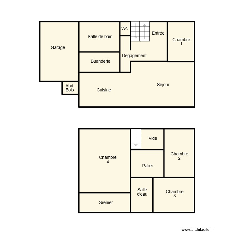 COMBRIT LOUDET. Plan de 14 pièces et 47 m2