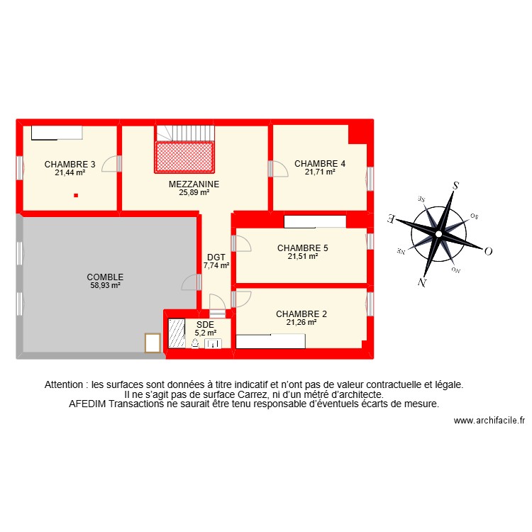 BI22854 -. Plan de 28 pièces et 526 m2