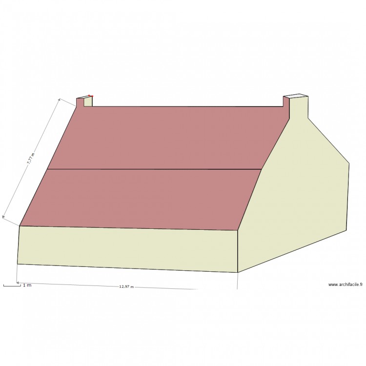 coté nord. Plan de 0 pièce et 0 m2