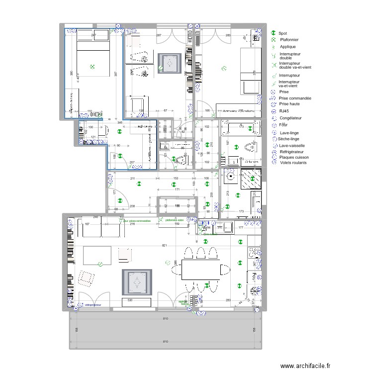 67-1 - Option 11 - plan électrique. Plan de 0 pièce et 0 m2