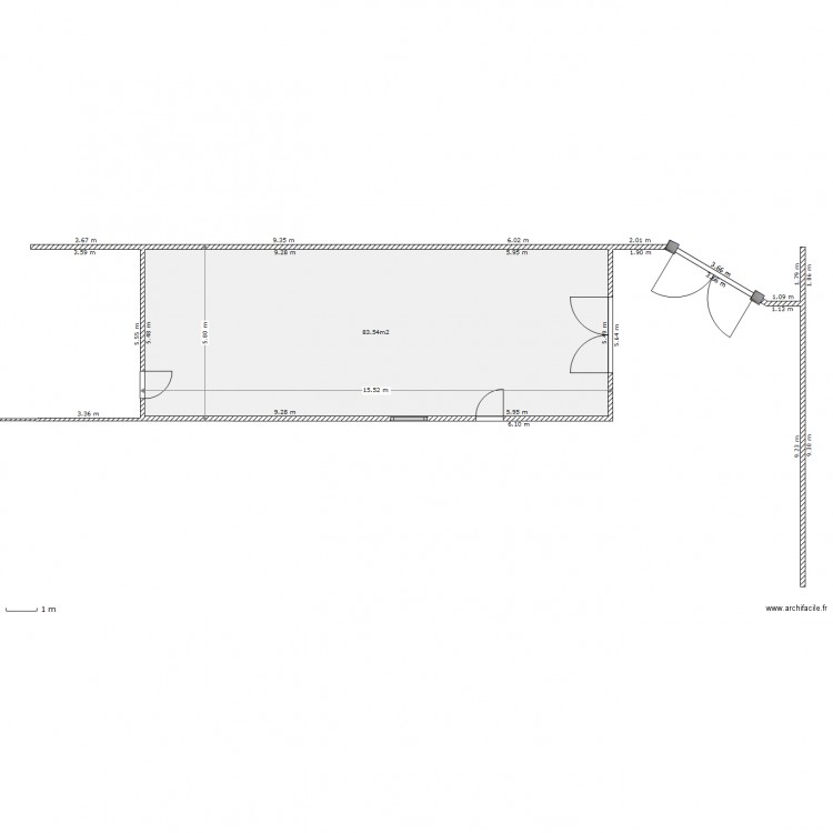 garage futur 1. Plan de 0 pièce et 0 m2