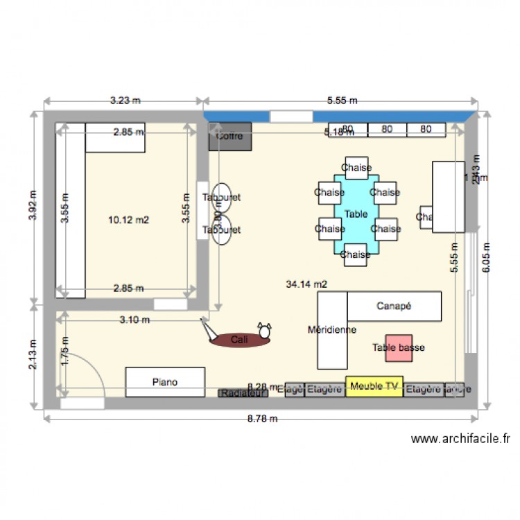 Sequoia Salon. Plan de 0 pièce et 0 m2