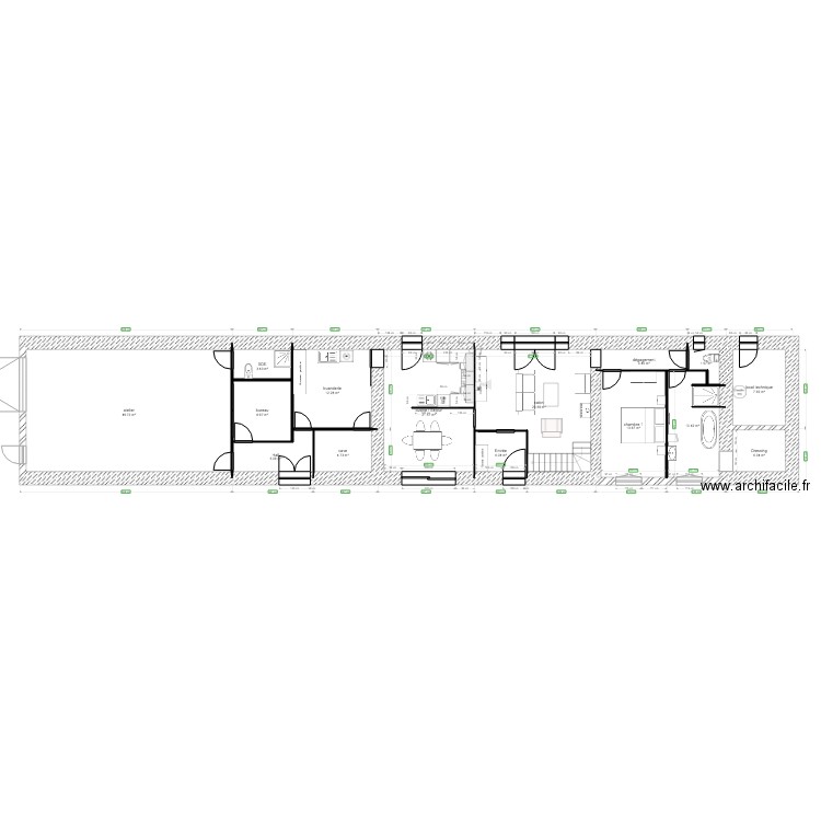 longère2. Plan de 0 pièce et 0 m2