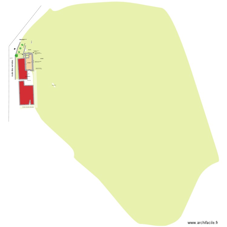 Plan de Masse PC2 2. Plan de 3 pièces et 491 m2