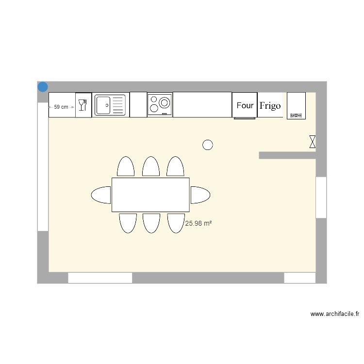 salle a manger cuisine. Plan de 0 pièce et 0 m2