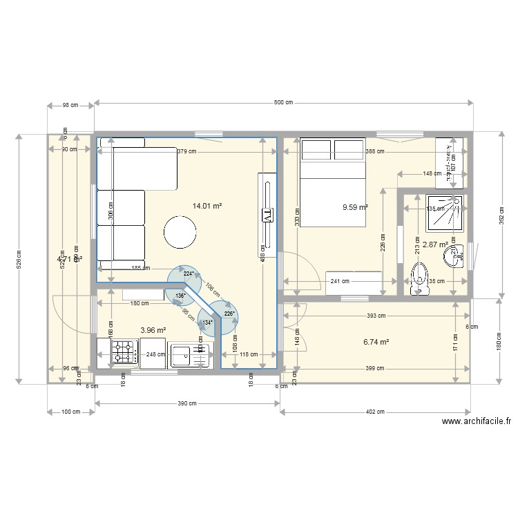 Mado. Plan de 0 pièce et 0 m2