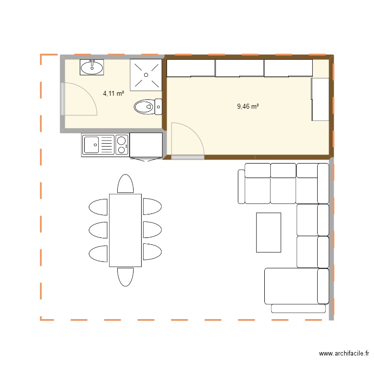 JAardin. Plan de 0 pièce et 0 m2