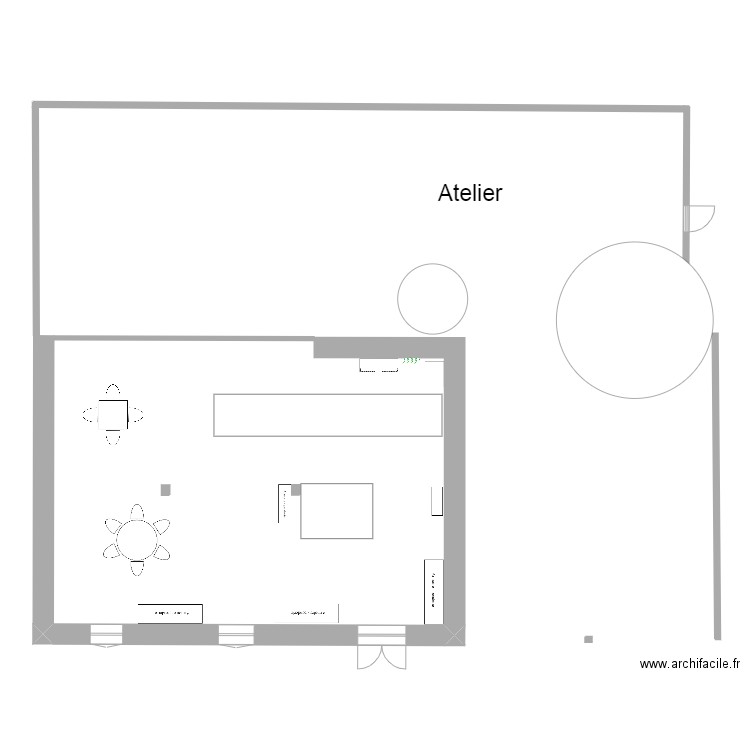 plan hangar apres travaux. Plan de 0 pièce et 0 m2