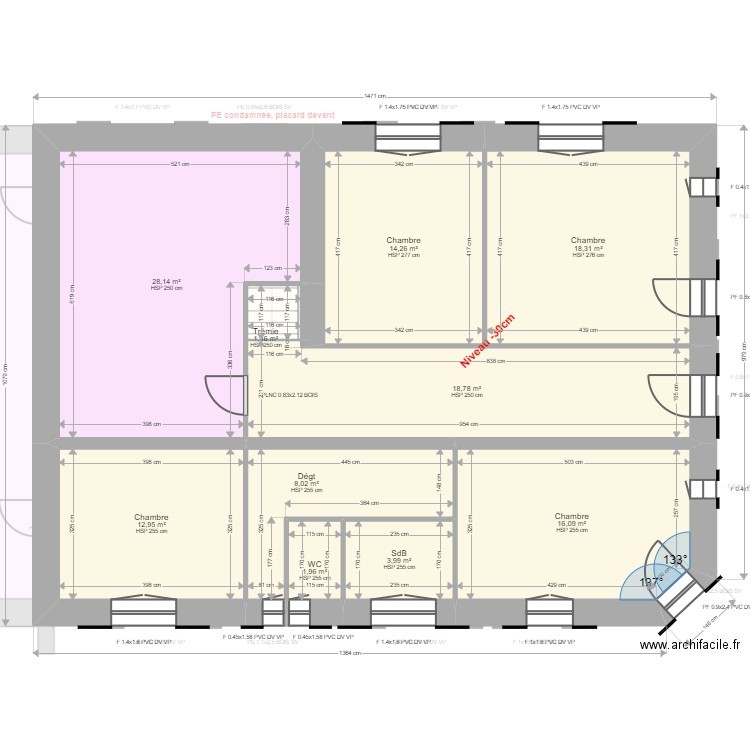 MARTIN Sébastien. Plan de 20 pièces et 293 m2