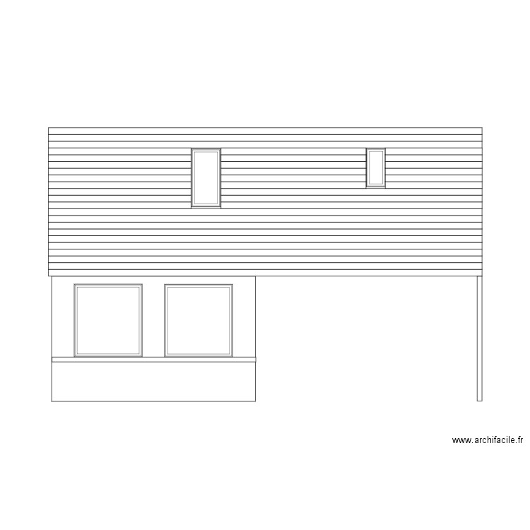 facade atelier. Plan de 0 pièce et 0 m2