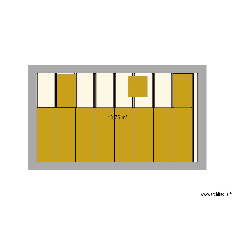 mur. Plan de 0 pièce et 0 m2