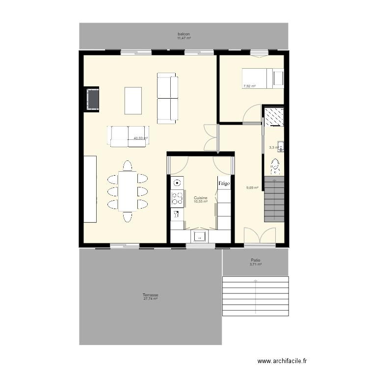 Quintela RDC revu. Plan de 0 pièce et 0 m2