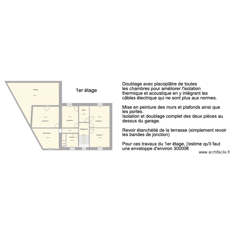 Saint Nic 1er étage. Plan de 0 pièce et 0 m2