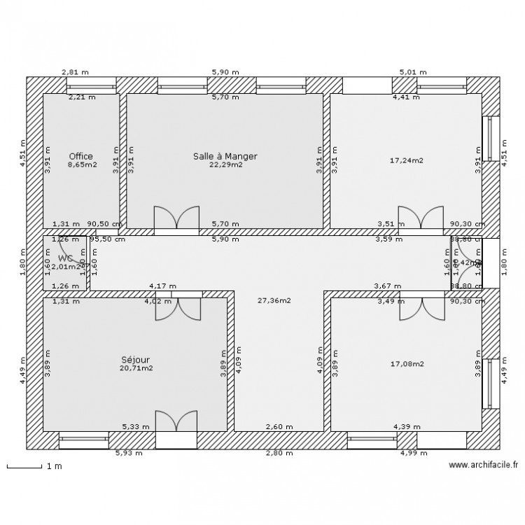 NissanQH-RdC. Plan de 0 pièce et 0 m2