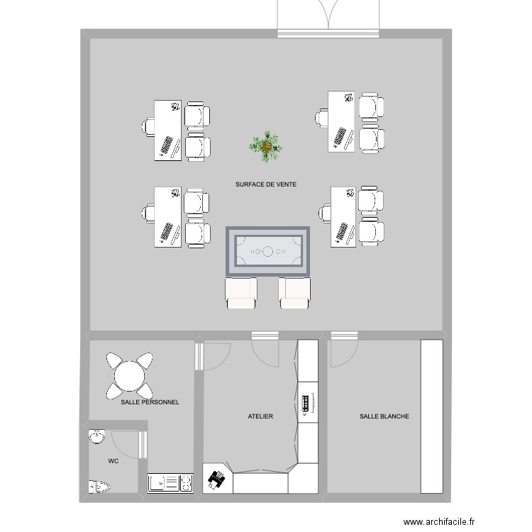 BTS YANIS. Plan de 5 pièces et 134 m2