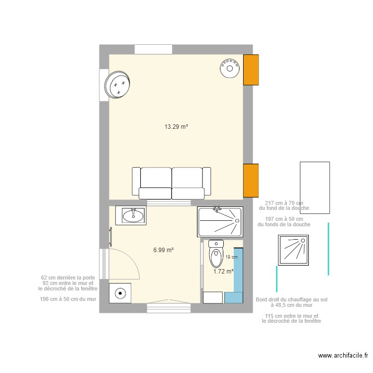 Grrr RdC 2023 - 10 (douche 120x80). Plan de 3 pièces et 22 m2