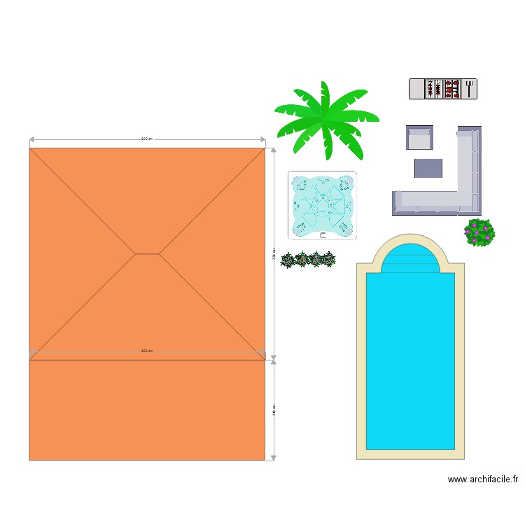 toiture. Plan de 0 pièce et 0 m2