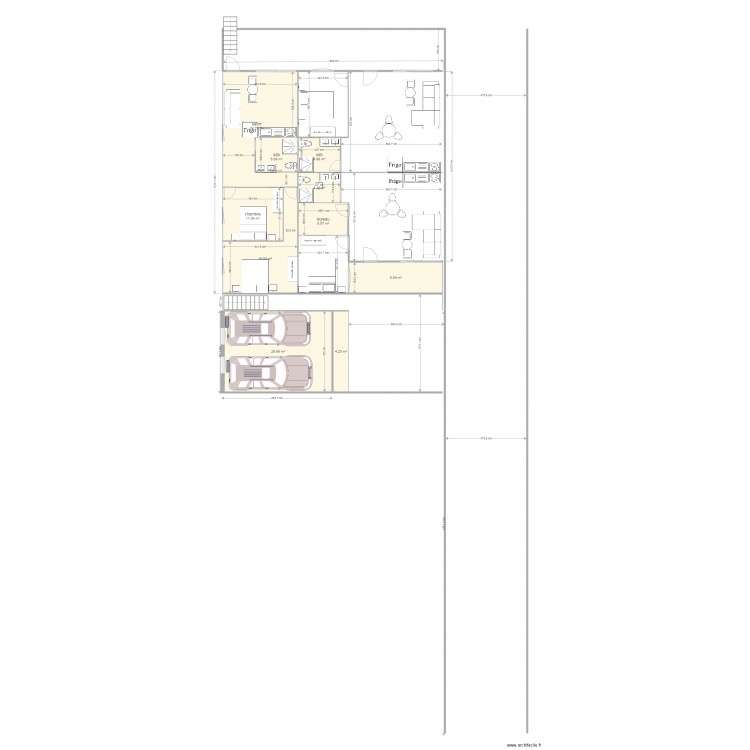plan architecte confirmation rdc 2. Plan de 0 pièce et 0 m2